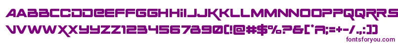 Spaceranger-Schriftart – Violette Schriften auf weißem Hintergrund