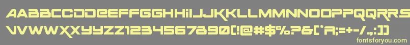 Шрифт Spaceranger – жёлтые шрифты на сером фоне