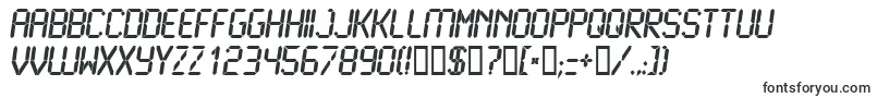LcdBold-fontti – Katalogi