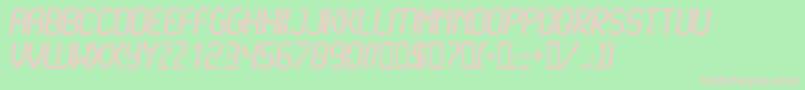 LcdBold Font – Pink Fonts on Green Background