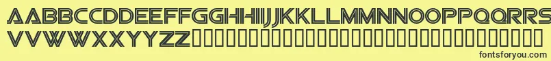 Sfvipersquadron Font – Black Fonts on Yellow Background