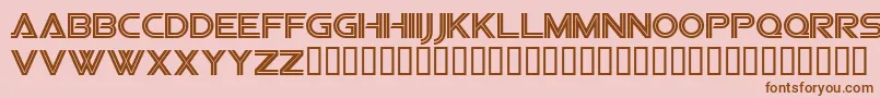 Sfvipersquadron Font – Brown Fonts on Pink Background
