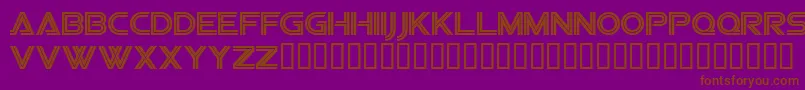 Шрифт Sfvipersquadron – коричневые шрифты на фиолетовом фоне