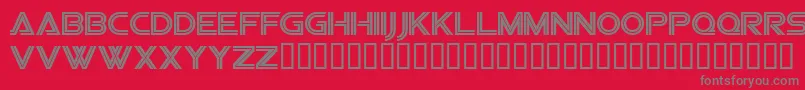 フォントSfvipersquadron – 赤い背景に灰色の文字