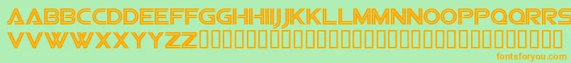 Sfvipersquadron Font – Orange Fonts on Green Background