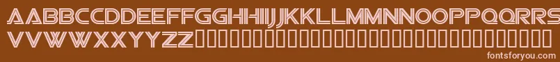 Sfvipersquadron Font – Pink Fonts on Brown Background