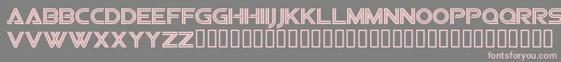 フォントSfvipersquadron – 灰色の背景にピンクのフォント