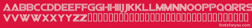 Sfvipersquadron Font – Pink Fonts on Red Background
