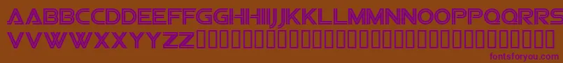 Sfvipersquadron Font – Purple Fonts on Brown Background
