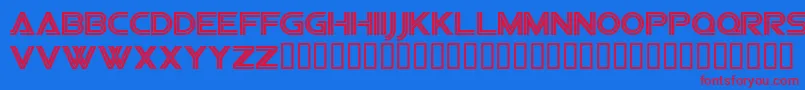 Sfvipersquadron Font – Red Fonts on Blue Background