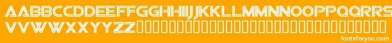 Sfvipersquadron Font – White Fonts on Orange Background