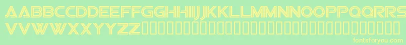 Sfvipersquadron Font – Yellow Fonts on Green Background