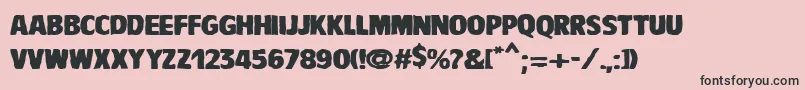 Police VtcBaddrip – polices noires sur fond rose