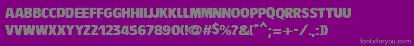 VtcBaddrip Font – Gray Fonts on Purple Background