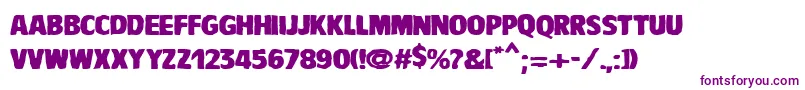 Police VtcBaddrip – polices violettes sur fond blanc