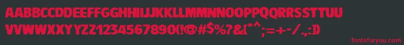 VtcBaddrip-Schriftart – Rote Schriften auf schwarzem Hintergrund