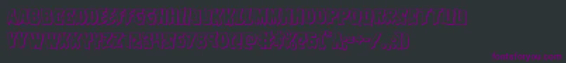 Vorvolaka3D Font – Purple Fonts on Black Background