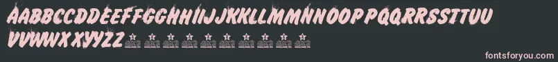 IcelandPersonalUse Font – Pink Fonts on Black Background