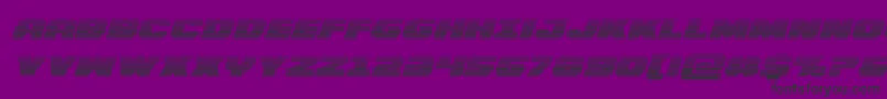 Bummergradital-fontti – mustat fontit violetilla taustalla