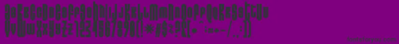 Donoteatthisfat Font – Black Fonts on Purple Background
