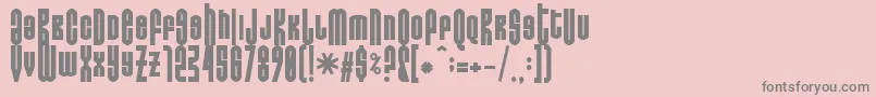 Donoteatthisfat Font – Gray Fonts on Pink Background
