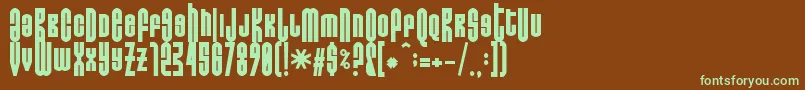 Donoteatthisfat Font – Green Fonts on Brown Background