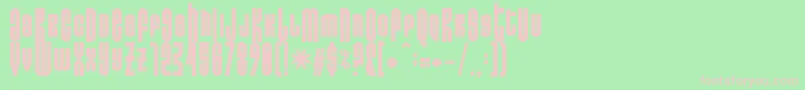 Donoteatthisfat Font – Pink Fonts on Green Background