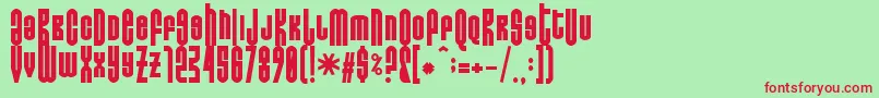 Donoteatthisfat Font – Red Fonts on Green Background