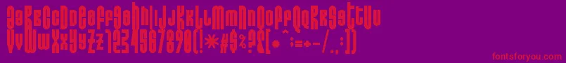 Donoteatthisfat Font – Red Fonts on Purple Background