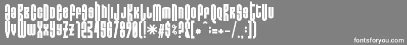 Donoteatthisfat Font – White Fonts on Gray Background