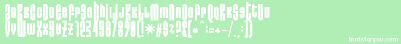 Donoteatthisfat Font – White Fonts on Green Background