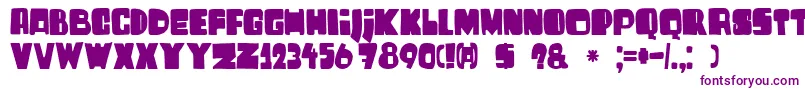 Czcionka DkHarrumph – fioletowe czcionki