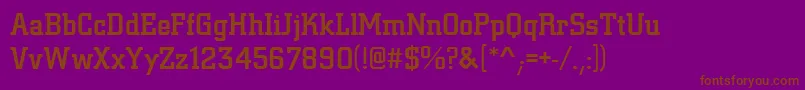 Citydeemed Font – Brown Fonts on Purple Background