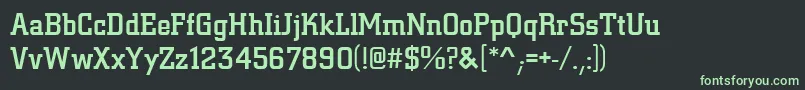 Citydeemed-Schriftart – Grüne Schriften auf schwarzem Hintergrund