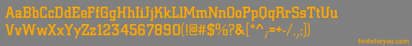 Citydeemed Font – Orange Fonts on Gray Background