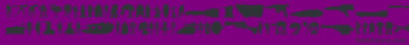 Starwars-fontti – mustat fontit violetilla taustalla