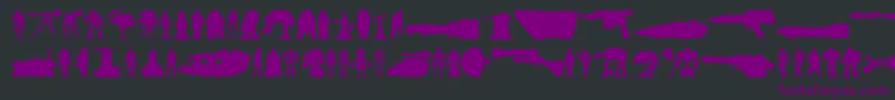 Шрифт Starwars – фиолетовые шрифты на чёрном фоне