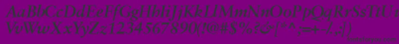 Garamondretrospectivessk ffy Font – Black Fonts on Purple Background