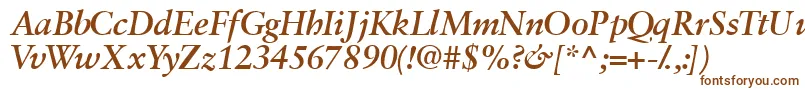 Garamondretrospectivessk ffy Font – Brown Fonts on White Background