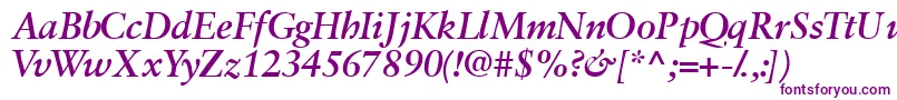 Garamondretrospectivessk ffy Font – Purple Fonts on White Background