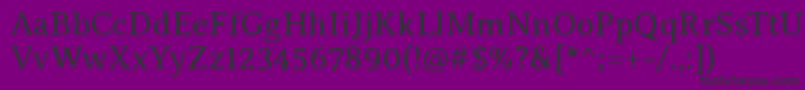 AveriaseriflibreLight Font – Black Fonts on Purple Background