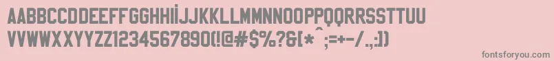 SablonUpRegular Font – Gray Fonts on Pink Background