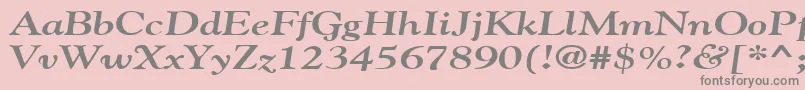 GildebroadBoldItalic Font – Gray Fonts on Pink Background