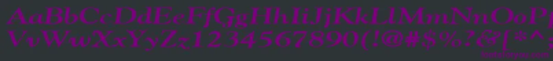 Шрифт GildebroadBoldItalic – фиолетовые шрифты на чёрном фоне