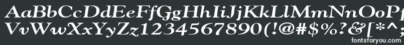 Шрифт GildebroadBoldItalic – белые шрифты на чёрном фоне
