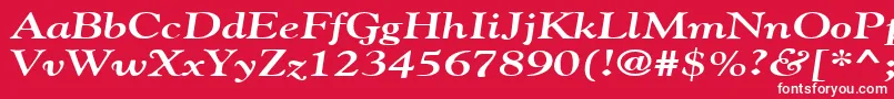 GildebroadBoldItalic Font – White Fonts on Red Background