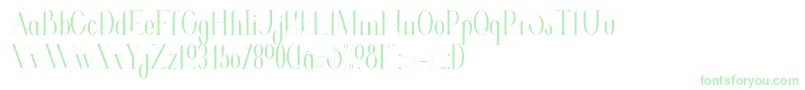 Шрифт ValkyrieCondensed – зелёные шрифты на белом фоне