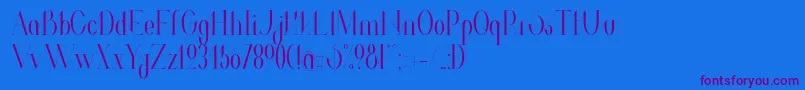 Шрифт ValkyrieCondensed – фиолетовые шрифты на синем фоне