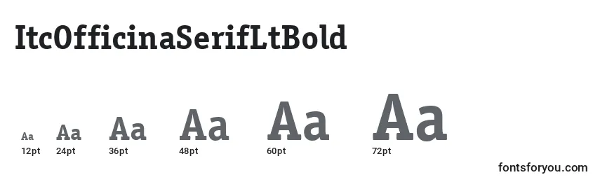 ItcOfficinaSerifLtBold Font Sizes