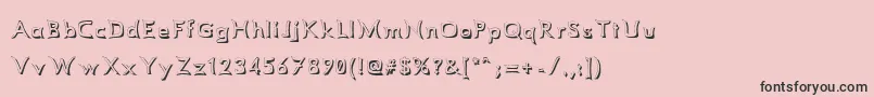 Comismsh Font – Black Fonts on Pink Background